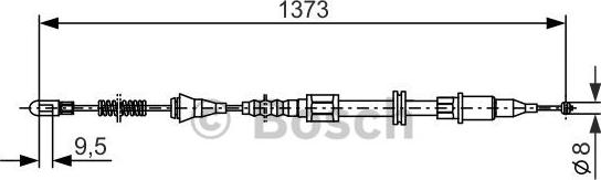 BOSCH 1 987 477 309 - Жило, ръчна спирачка vvparts.bg