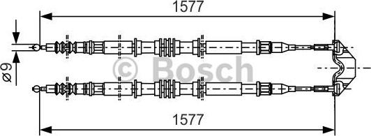 BOSCH 1 987 477 767 - Жило, ръчна спирачка vvparts.bg