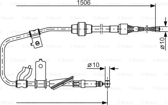 BOSCH 1 987 477 789 - Жило, ръчна спирачка vvparts.bg