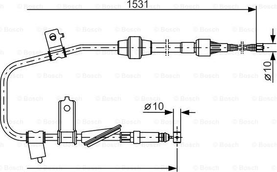 BOSCH 1 987 477 788 - Жило, ръчна спирачка vvparts.bg