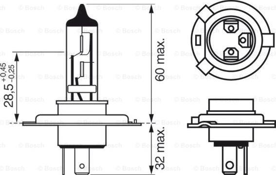 BOSCH 1 987 301 420 - Крушка с нагреваема жичка vvparts.bg