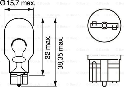 BOSCH 1 987 302 821 - Крушка с нагреваема жичка, мигачи vvparts.bg