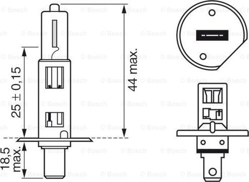 BOSCH 1 987 301 076 - Крушка с нагреваема жичка, фар за дълги светлини vvparts.bg