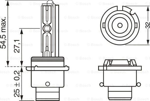 BOSCH 1 987 302 904 - Крушка с нагреваема жичка, главни фарове vvparts.bg