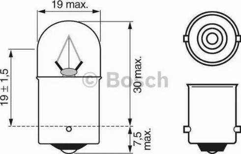 BOSCH 1 987 302 511 - Крушка с нагреваема жичка, осветление на уредите vvparts.bg