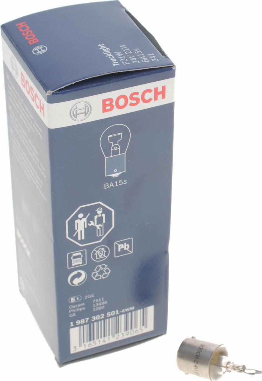 BOSCH 1 987 302 501 - Крушка с нагреваема жичка, мигачи vvparts.bg