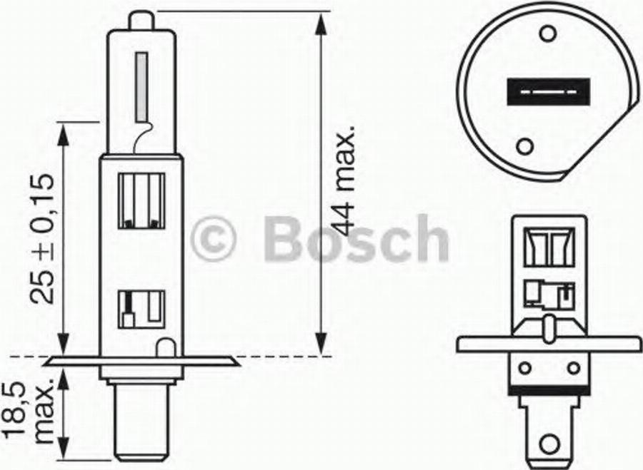 BOSCH 1987302013 - Крушка с нагреваема жичка, фар за дълги светлини vvparts.bg