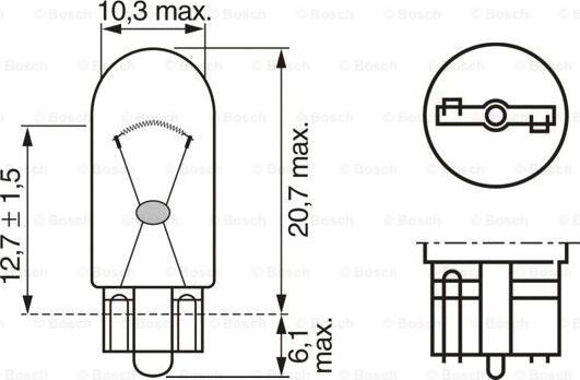 BOSCH 1 987 302 872 - Крушка с нагреваема жичка, мигачи vvparts.bg