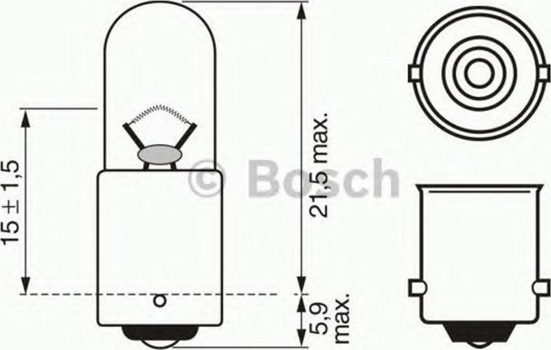 BOSCH 1 987 302 287 - Крушка с нагреваема жичка vvparts.bg