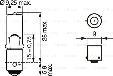 BOSCH 1 987 302 232 - Крушка с нагреваема жичка, мигачи vvparts.bg