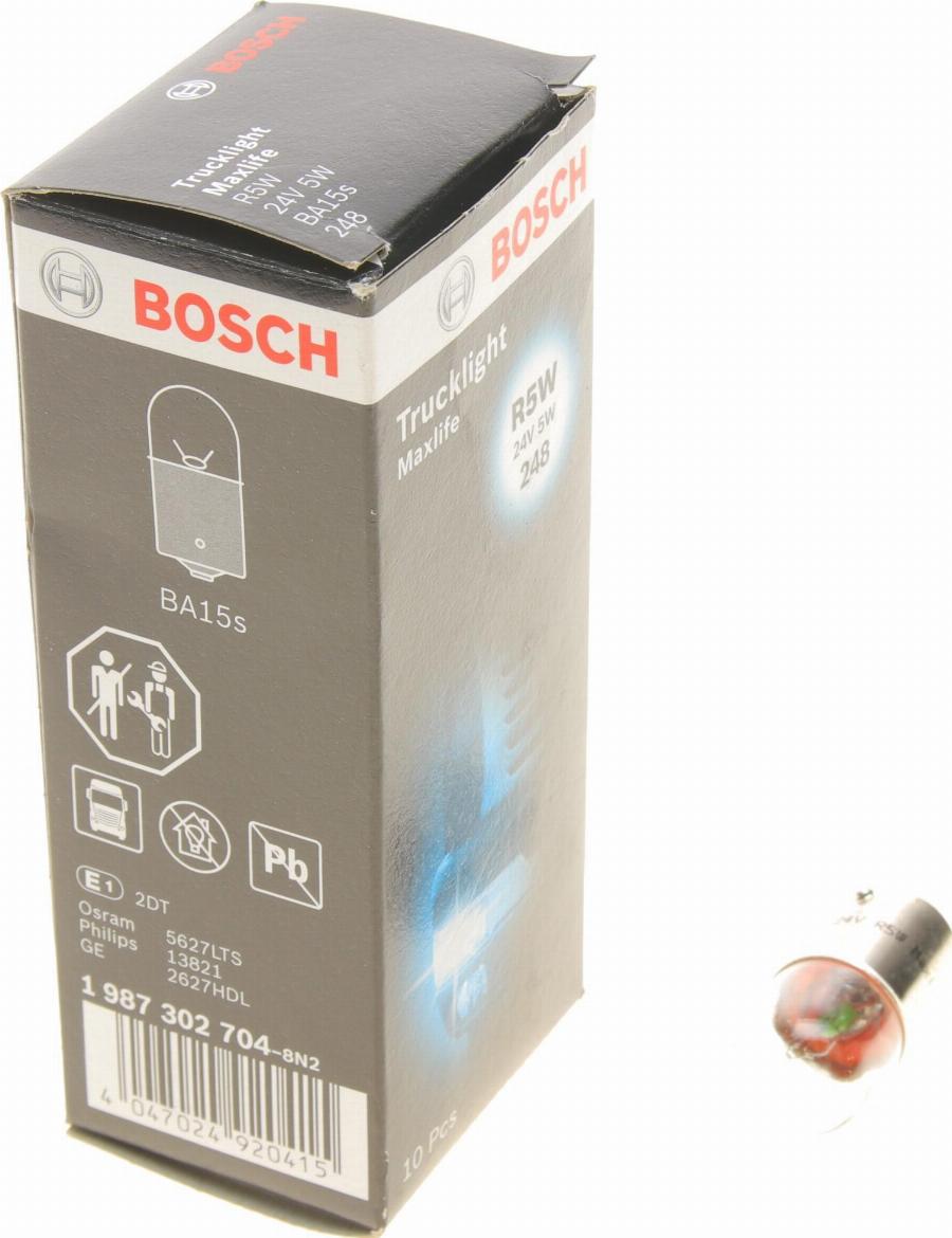 BOSCH 1 987 302 704 - Крушка с нагреваема жичка, мигачи vvparts.bg