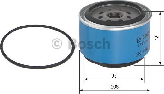 BOSCH 1 457 434 450 - Горивен филтър vvparts.bg