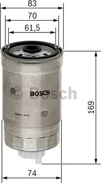 BOSCH 1 457 434 198 - Горивен филтър vvparts.bg