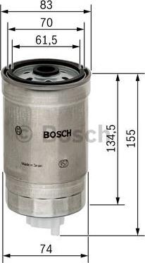 BOSCH 1 457 434 105 - Горивен филтър vvparts.bg