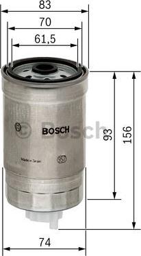 BOSCH 1 457 434 106 - Горивен филтър vvparts.bg