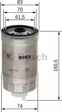 BOSCH 1 457 434 174 - Горивен филтър vvparts.bg