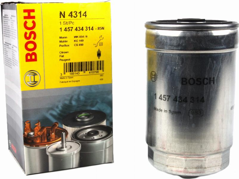 BOSCH 1 457 434 314 - Горивен филтър vvparts.bg