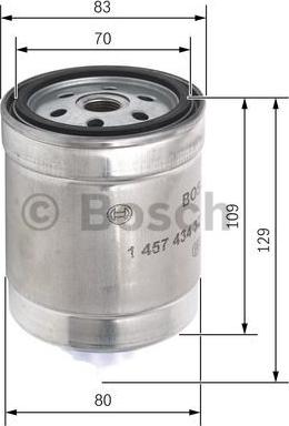 BOSCH 1 457 434 321 - Горивен филтър vvparts.bg