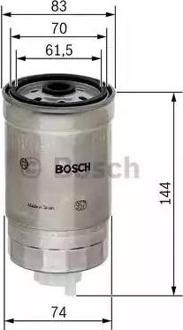 BOSCH 1 457 434 322 - Горивен филтър vvparts.bg