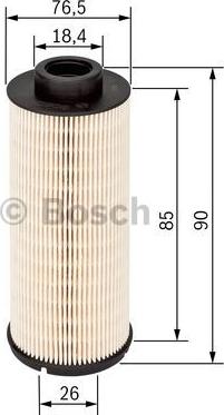 BOSCH 1 457 431 704 - Горивен филтър vvparts.bg