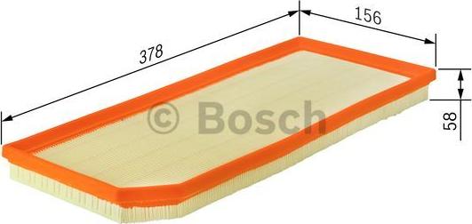 BOSCH 1 457 433 065 - Въздушен филтър vvparts.bg