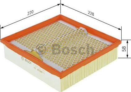 BOSCH 1 457 433 002 - Въздушен филтър vvparts.bg