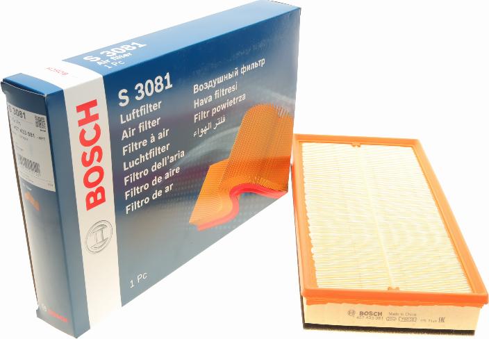 BOSCH 1 457 433 081 - Въздушен филтър vvparts.bg