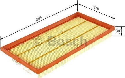 BOSCH 1 457 433 272 - Въздушен филтър vvparts.bg