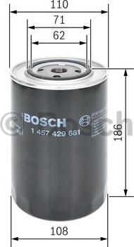 BOSCH 1 457 429 681 - Горивен филтър vvparts.bg