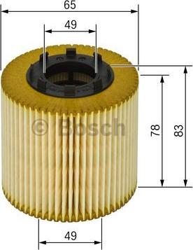 BOSCH 1 457 429 256 - Маслен филтър vvparts.bg