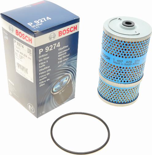 BOSCH 1 457 429 274 - Маслен филтър vvparts.bg