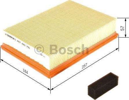 BOSCH 1 457 429 791 - Въздушен филтър vvparts.bg