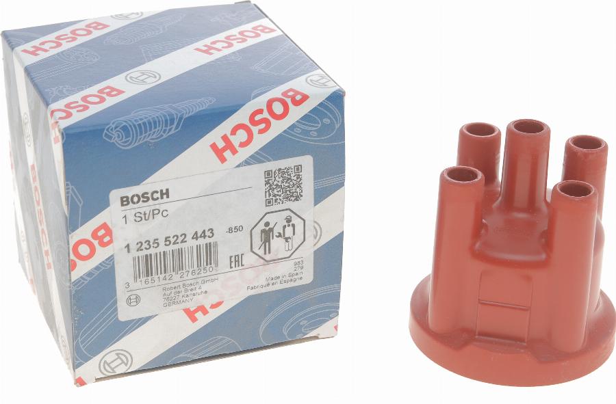 BOSCH 1 235 522 443 - Капачка на дистрибутор на запалване vvparts.bg