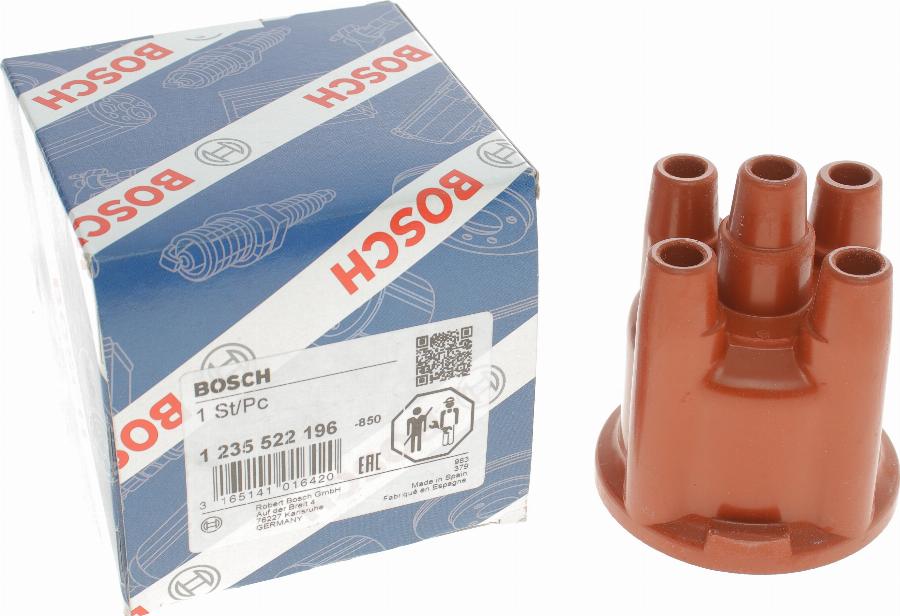 BOSCH 1 235 522 196 - Капачка на дистрибутор на запалване vvparts.bg