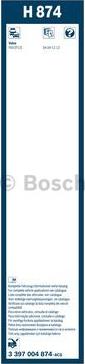 BOSCH 3 397 004 874 - Перо на чистачка vvparts.bg