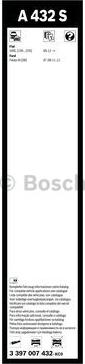 BOSCH 3 397 007 432 - Перо на чистачка vvparts.bg