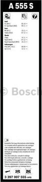 BOSCH 3 397 007 555 - Перо на чистачка vvparts.bg