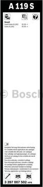 BOSCH 3 397 007 502 - Перо на чистачка vvparts.bg