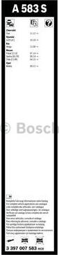 BOSCH 3 397 007 583 - Перо на чистачка vvparts.bg