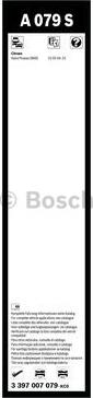 BOSCH 3 397 007 079 - Перо на чистачка vvparts.bg