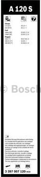 BOSCH 3 397 007 120 - Перо на чистачка vvparts.bg