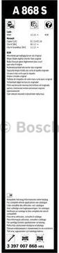 BOSCH 3 397 007 868 - Перо на чистачка vvparts.bg