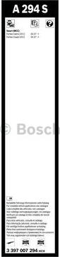 BOSCH 3 397 007 294 - Перо на чистачка vvparts.bg