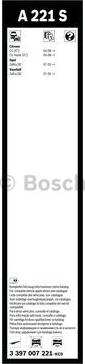 BOSCH 3 397 007 221 - Перо на чистачка vvparts.bg