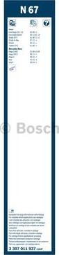 BOSCH 3 397 011 937 - Перо на чистачка vvparts.bg