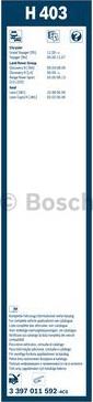 BOSCH 3 397 011 592 - Перо на чистачка vvparts.bg