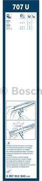 BOSCH 3 397 011 543 - Перо на чистачка vvparts.bg