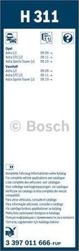 BOSCH 3 397 011 666 - Перо на чистачка vvparts.bg