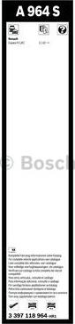 BOSCH 3 397 118 964 - Перо на чистачка vvparts.bg