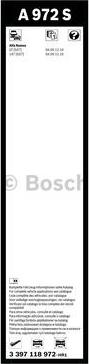 BOSCH 3 397 118 972 - Перо на чистачка vvparts.bg